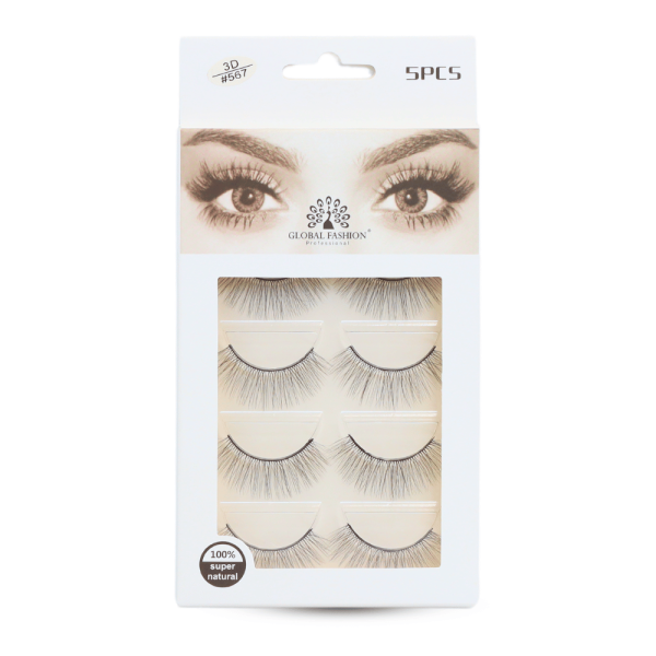 3D wispy false eyelashes reusable natural look fluffy lashes رموش صناعية طبيعية