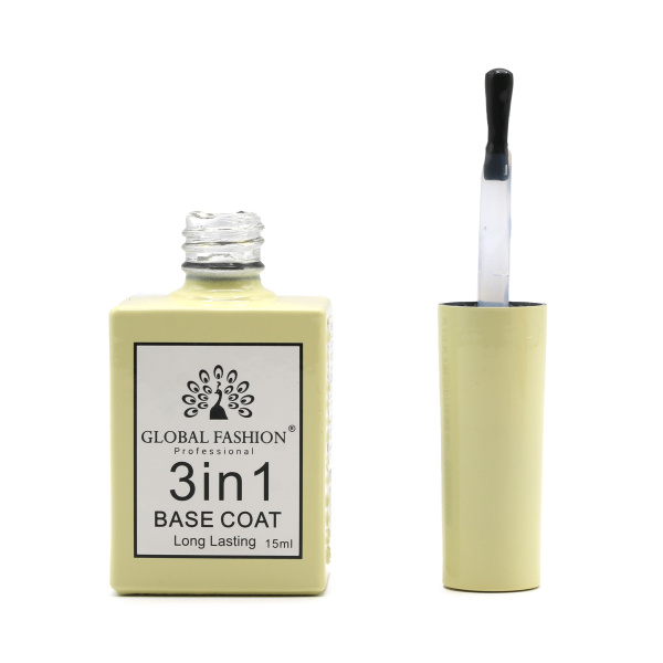 3-in-1 Base Coat 15ml – Global Fashion | Professional Nail Base GCC
بيس جل 3 في 1، 15 مل – جلوبال فاشن | قاعدة أظافر احترافية الخليج
