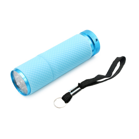 LED lamp-flashlight for gel polish, 9 bulbs, blue color