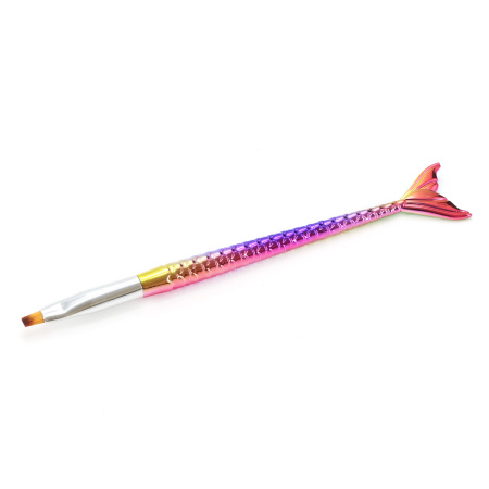Gel brush, straight, fish, number 6