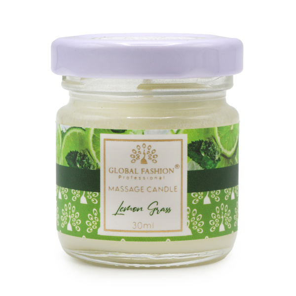 Global Fashion Moisturizing Massage Candle | 30 ml, Lemon Grass