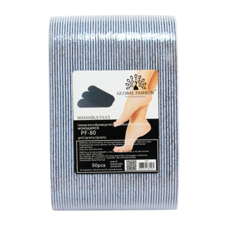 Replacement abrasive sheets for metal base, #80, 50 pcs.