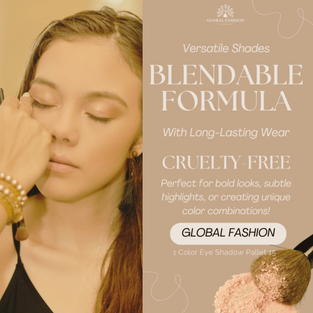 Global Fashion eyeshadow close up high pigment texture ظلال عيون لقطة مقربة