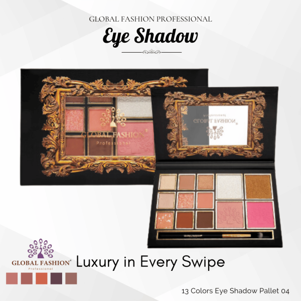 Global Fashion eyeshadow palette preview matte shimmer finish باليت ظلال عيون

