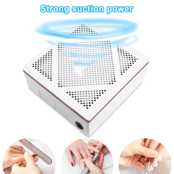 60W Nail Dust Extractor 7 Blade Fan Vacuum | شفاط غبار الاظافر
Professional Nail Dust Cleaner Compact Machine | جهاز شفط اظافر