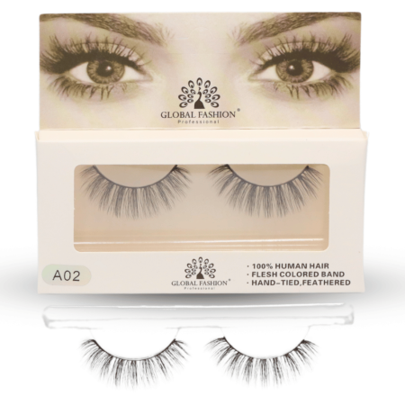 False eyelashes close up fluffy mink strip lashes رموش صناعية لقطة مقربة