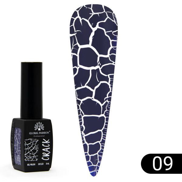 Gel polish "CRACK" cracking, craquelure effect, 8 ml, No. 09