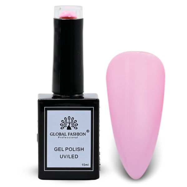 Pretty in Pink Gel Nail Polish 15ml UV LED | 50-Pretty in Pink 1p Pink Gel Nail Polish Bottle 15ml - UV LED Soak Off Nail Color UAE GCC | طلاء أظافر جل وردي