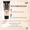 Global Fashion matte foundation close up waterproof oil free finish كريم اساس لقطة مقربة مطفي