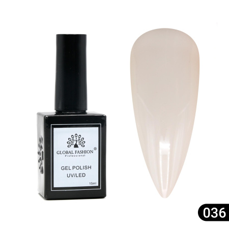 Gel polish Global Fashion, Gel polish 15 ml, 36