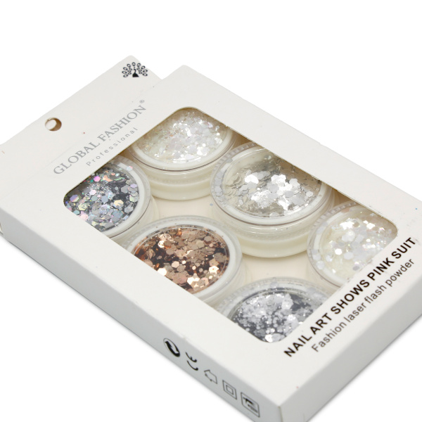 Decor for nail design, Global Fashion set No. 10, 6 pcs.