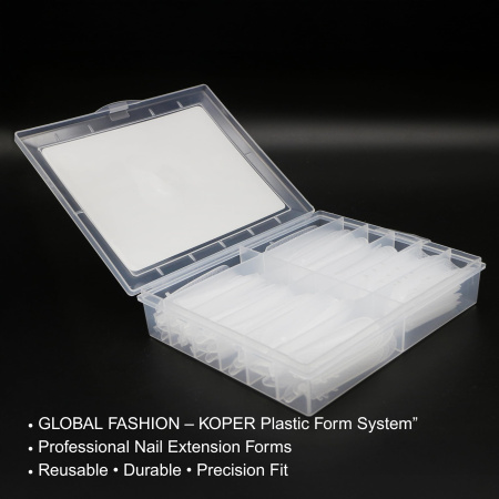 Dual Nail Forms 120pcs – Clear Poly Gel Forms | Square Nail Tips Close View Extension Kit | اطراف اظافر
Dual Nail Forms 120pcs – Clear Poly Gel Forms | Square Dual Nail Forms Detailed View | اظافر صناعية