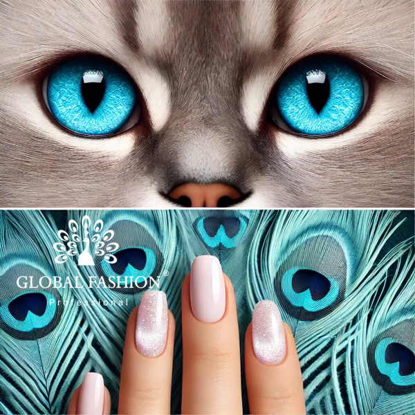 Global Fashion Cat Eye 3D Gel Polish Snow White Collection - 23 Magnetic Shades
