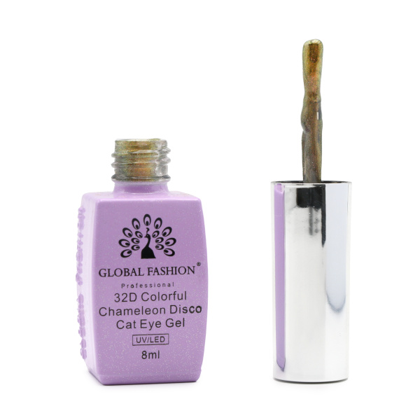 32D Chameleon Cat Eye Gel Polish,Magnetic Disco Cat Eye Gel,UV LED Chameleon Cat Eye Gel Polish,Long-Lasting Chameleon Cat Eye Nail Gel,جل أظافر عين القطة شامليون,جل عين القطة شامليون المغناطيسي,طلاء جل عين القطة UV LED شامليون,جل أظافر عين القطة شامليون طويل الأمد
268