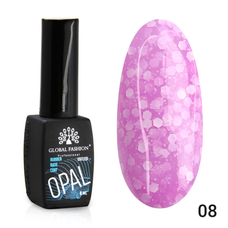 Rubber base Snow flakes Global Fashion 8 ml, 08