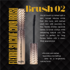 Global Fashion mascara close up thick bristle and silicone brush ماسكارا فرشاة مزدوجة