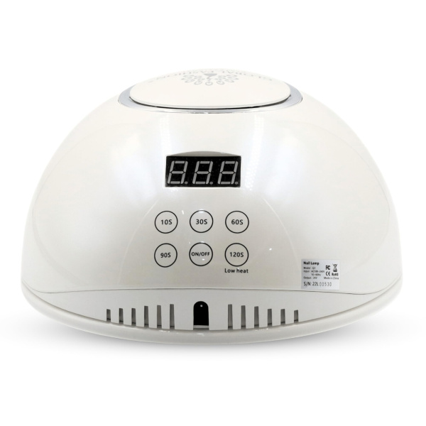 Global Fashion 2-in-1 UV/LED Nail Lamp – Fast 30s Cure, G1 | White uv led nail lamp cordless fast curing 30 seconds gel polish dryer manicure machine