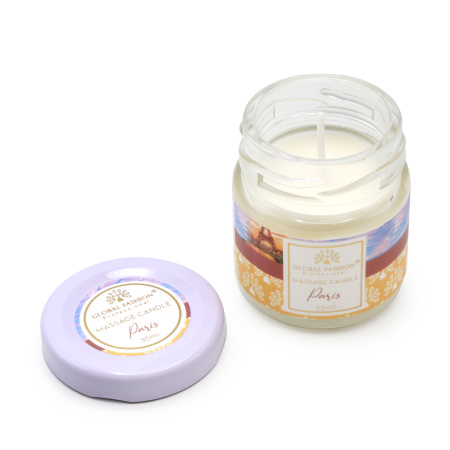 Global Fashion Massage Candle – 30 ml Aromatherapy Spa Candle in 21 Scents