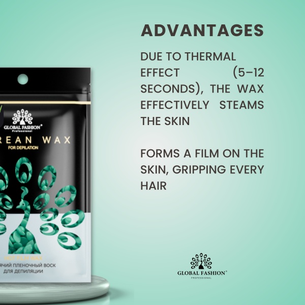 Global Fashion Korean Hard Wax Aloe 1000g professional hair removal wax